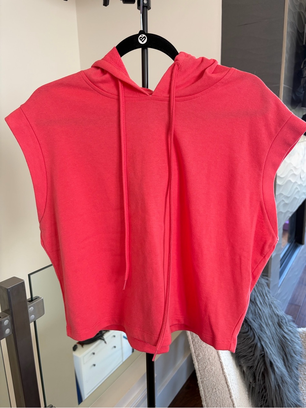 Only Sleeveless Drawstring Hoodie